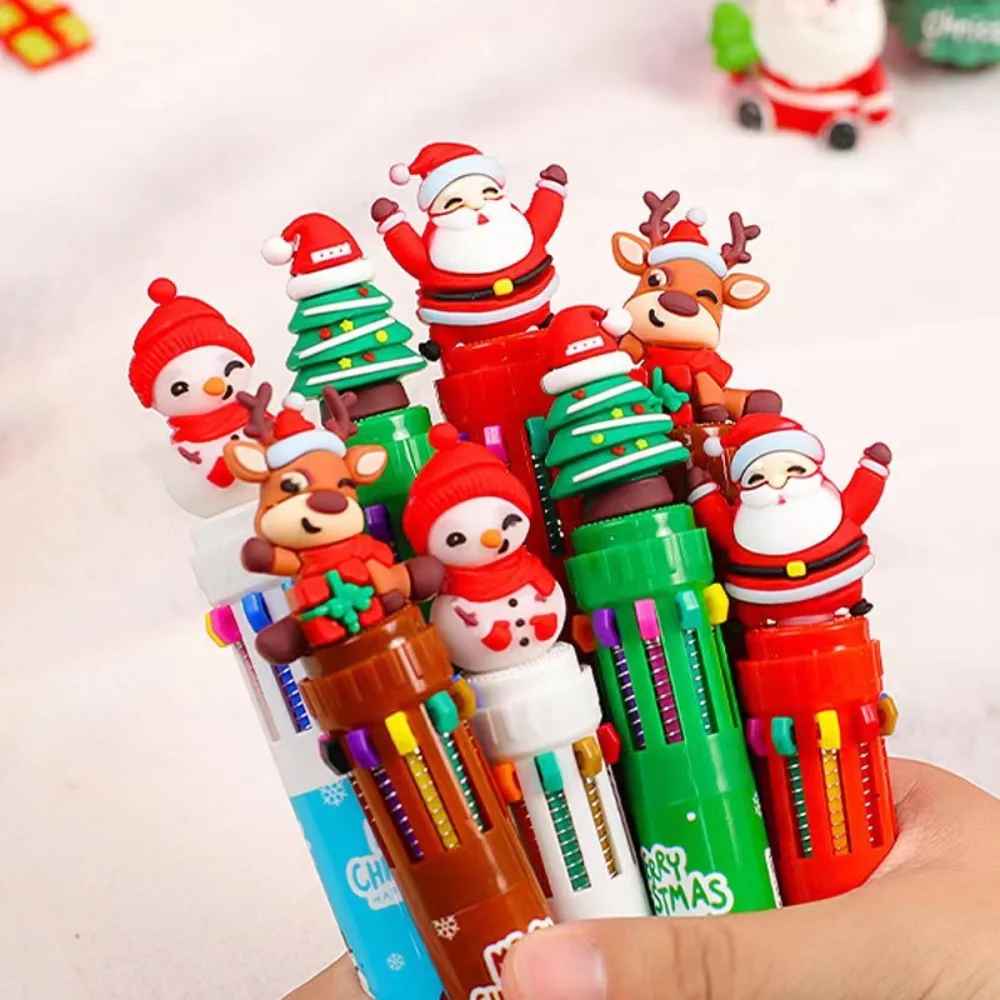 5/10/20 Pcs Christmas Cartoon Color Pens for Children