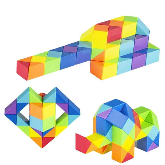 24 Colored Transformable Magic Cube Toys 3D Puzzle