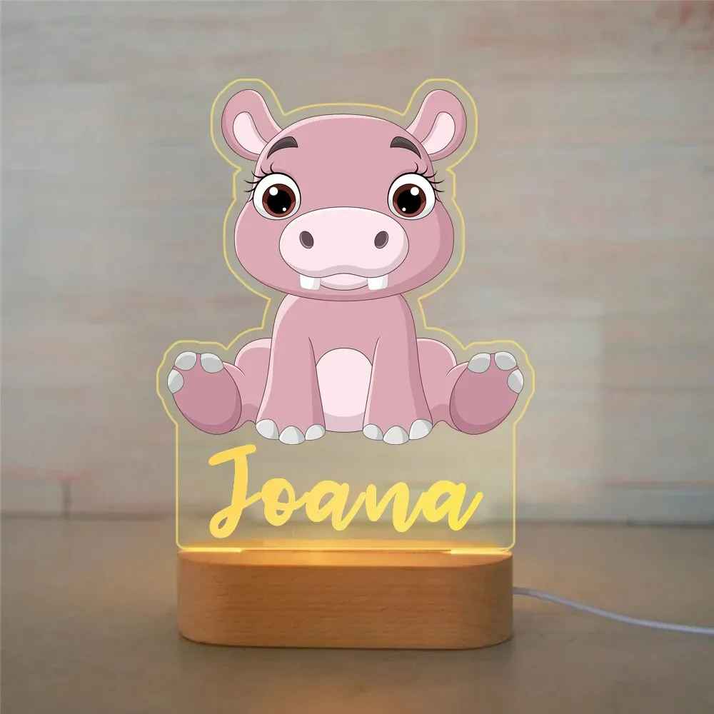 Personalized Children Animal Night Acrylic Lamp