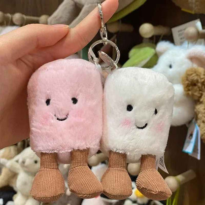 Cotton Candy Hot Fun Marshmallow Keychain