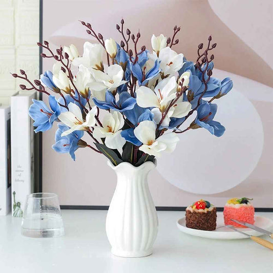 Romantic Artificial Magnolia Flowers Bouquet