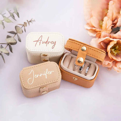 Personalized Mini Ring Jewelry Box