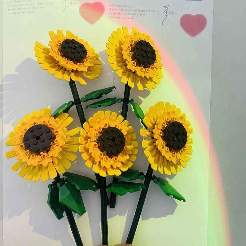 5pcs Sunflower Building Blocks