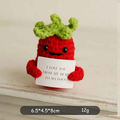 Cute Mini Handwoven Positive Energy Knitted Plush Dolls