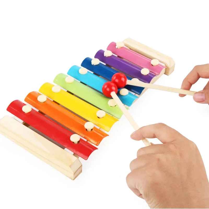 Wooden 8 Tones Multicolor Xylophone Toy