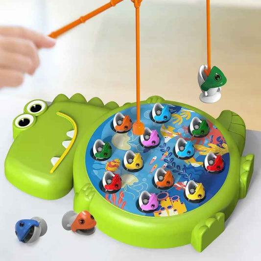 Dinosaur Simple Magnetic Fishing Rod Game Toy