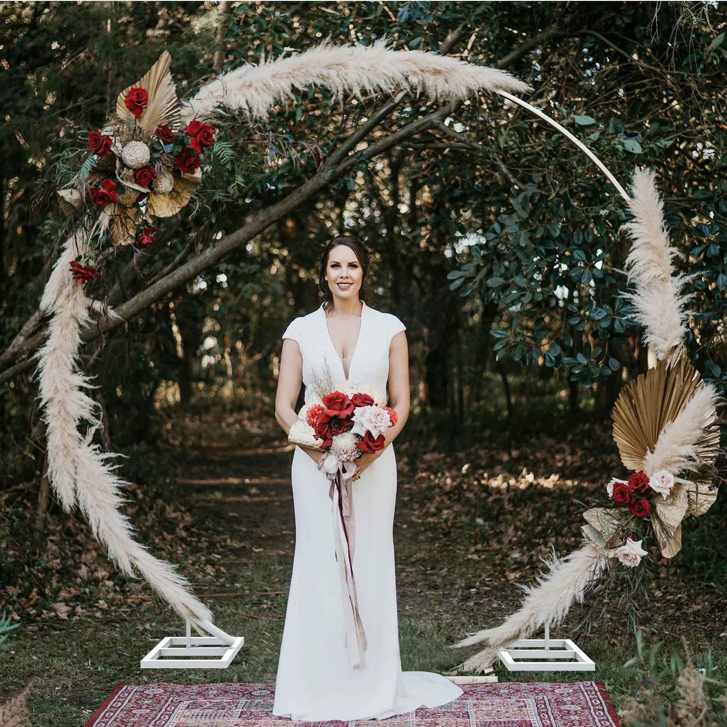 Decorative Wedding Flower Arch Background