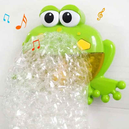 Kids Frog Bubble Machine Music Bath Toy