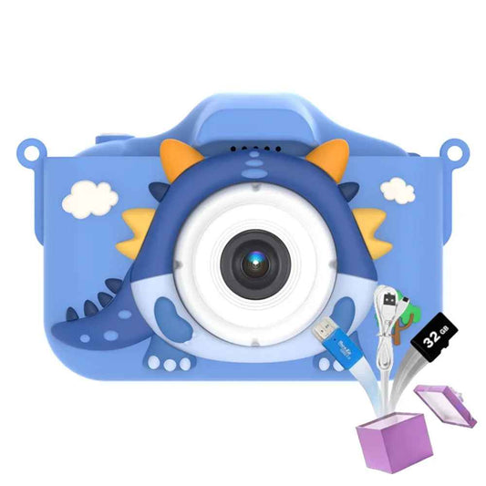 32GB 1080P HD Cartoon Dinosaur Kids Camera