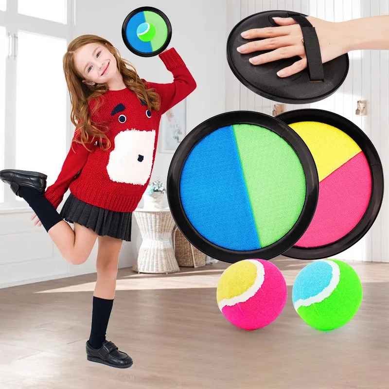 Suction Ball Sticky Target Racket Interactive Ball Toys