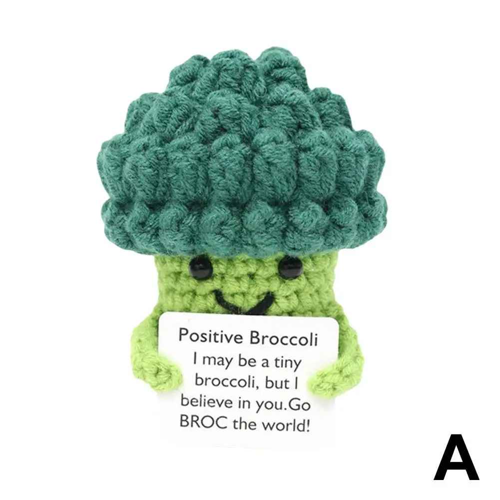 Cute Crochet Emotional Support Positive Vegetable Doll