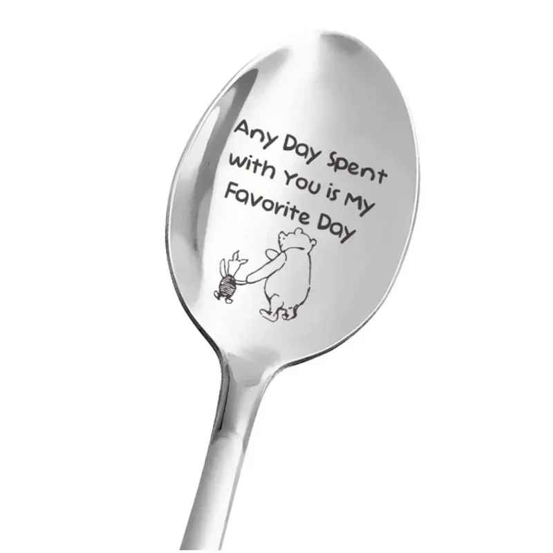 Sweet Love Letter Stainless Steel Milk Coffee Spoon – Wedding Souvenir or Anniversary Gift for Girlfriend/Boyfriend