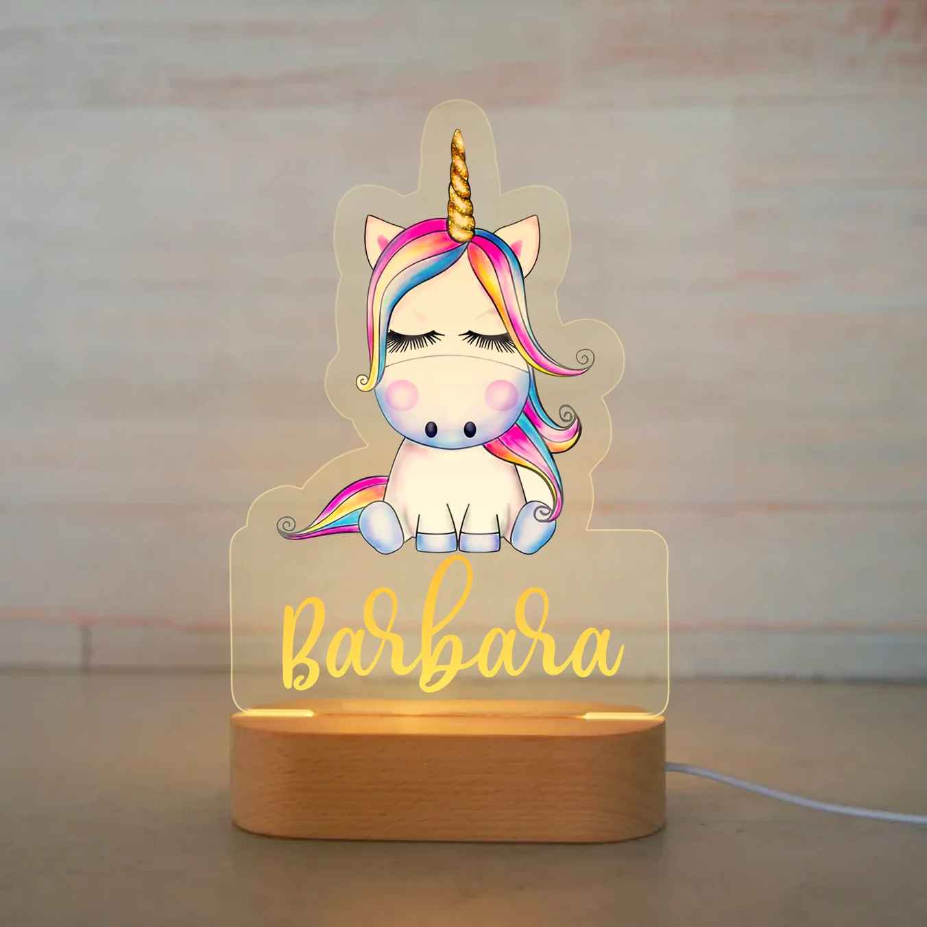 Personalized Children Animal Night Acrylic Lamp