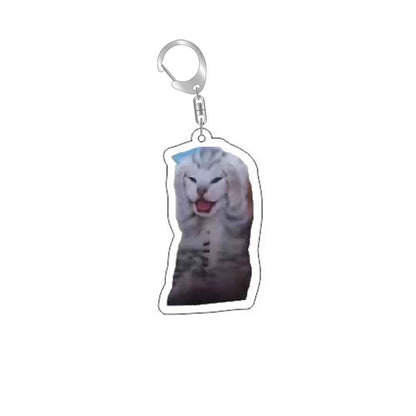 Funny Cat Memes Series Keychain