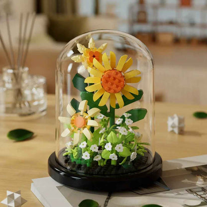 Eternal Flower Bouquet Building Blocks – Creative Home Decoration Toy for Kids Birthday Gift