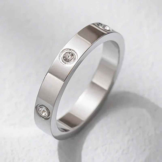 Stainless Steel Couple Love Ring