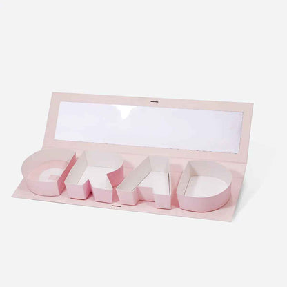 GRAD Letter Shaped Gift Box – Luxury Graduation Day Present Box