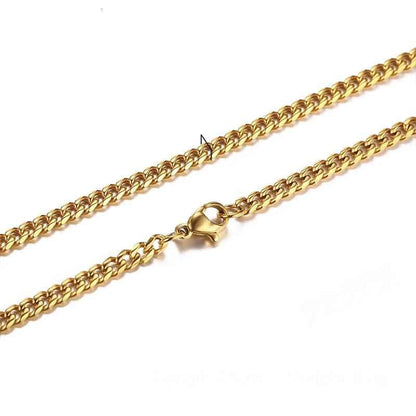 3mm Cuban Link Stainless Steel Necklace