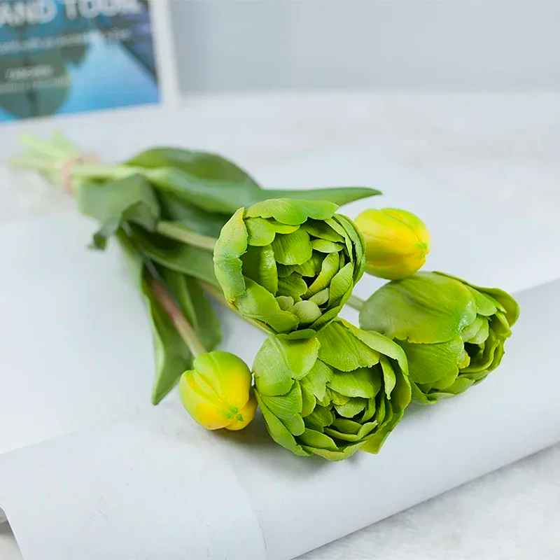 Eternal 40CM Silicone Artificial Tulip Flower Bouquet