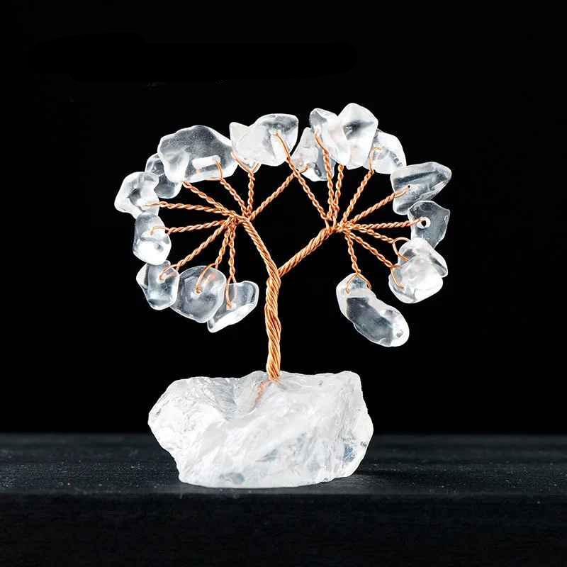 Amethyst Mineral Stone Energy Life Tree Decor