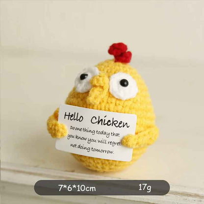 Cute Mini Handwoven Positive Energy Knitted Plush Dolls